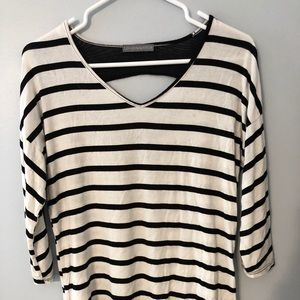 Loveappella Dolli Mesh Detail Knit Top
